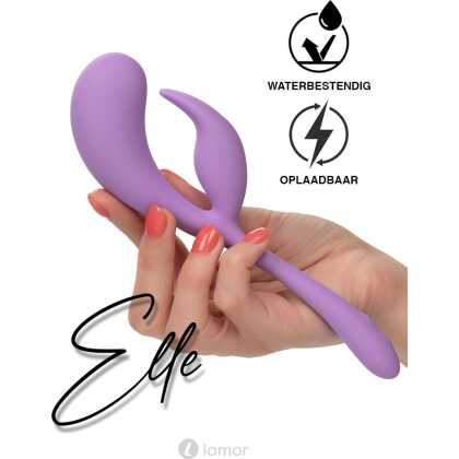 * CALEXOTICS Rabbit Vibrator Elle - Dual Flicker