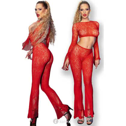 * CHILIROSE Rode Croptop & broek