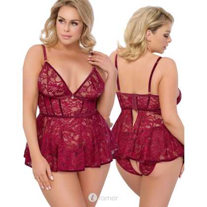 * COTTELLI Babydoll & Slip Ouvert