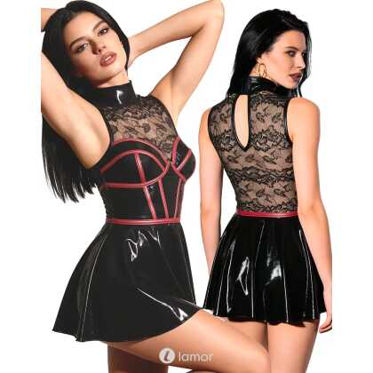 * COTTELLI Cottelli Party wetlook minijurk