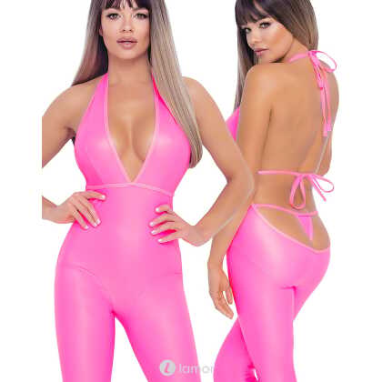 * COTTELLI Neon Roze Jumsuit (M)