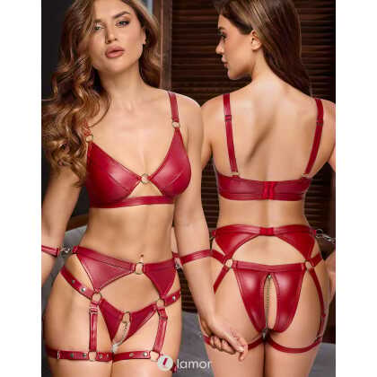 * COTTELLI Rode Matlook lingerie set
