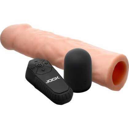 Curve Toys Verlengstukken - Vibrerende Realistische Penisverlenging met Afstandsbediening - Licht
