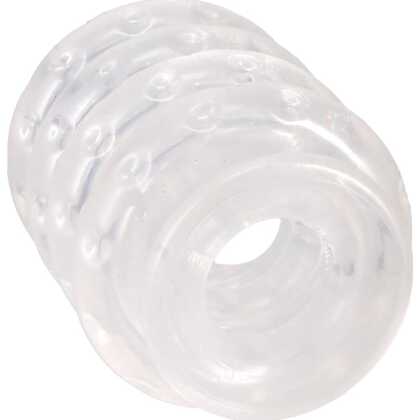 Doc Johnson Ball Stretcher Multi-Ring System - Clear