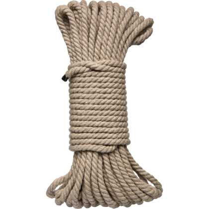 Doc Johnson Bind en Tie - 6mm Jute Bondage Touw - 50 ft - Natuurlijk