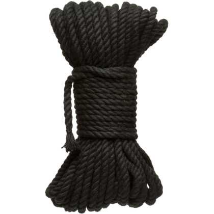 Doc Johnson Bind en Tie - 6mm Jute Bondage Touw - 50 ft - Zwart