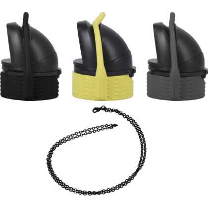 Doc Johnson EZ Top - Set van 3 - Zwart/Geel/Grijs