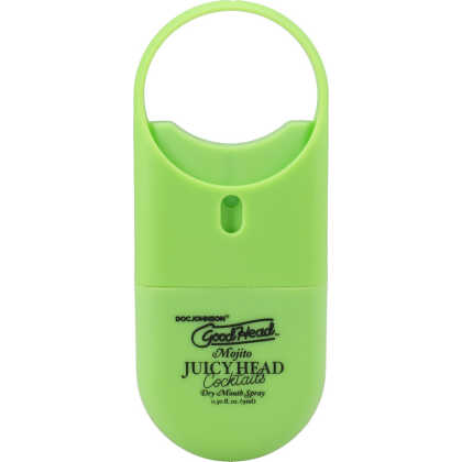 Doc Johnson Juicy Head - Cocktails - Dry Mouth Spray To-Go - Mojito - 0.3 fl oz / 9 ml