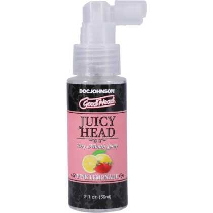 Doc Johnson Juicy Head - Dry Mouth Spray - Pink Lemonade - 2 fl oz / 59 ml