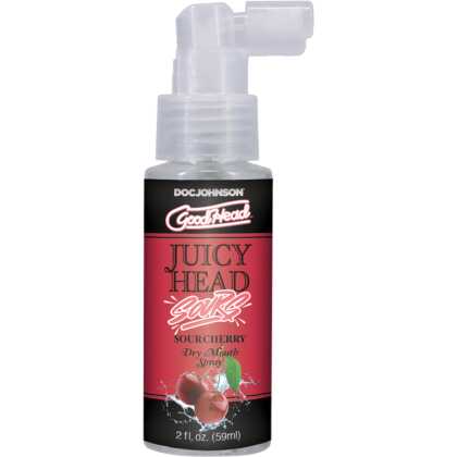 Doc Johnson Juicy Head - Dry Mouth Spray - Sour Cherry - 2 fl oz / 59 ml