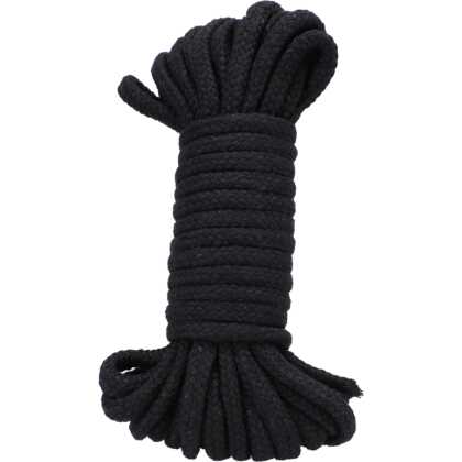 Doc Johnson Katoenen Touw - 32 ft - Zwart