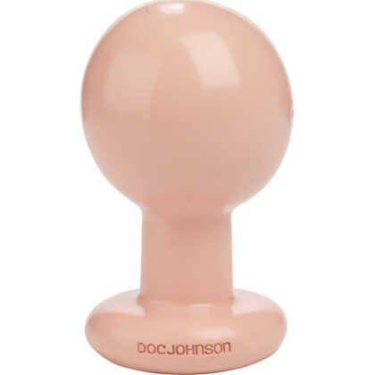 Doc Johnson The Classic - Round Butt Plug - Large - Cream