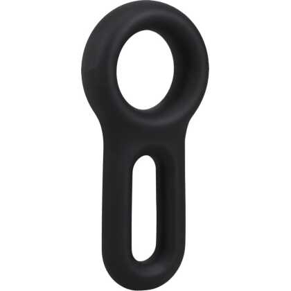 Doc Johnson The Keyhole - Silicone Cockring - Black