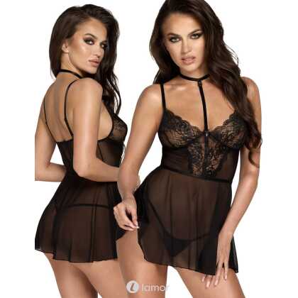 * KISSABLE VAN NOIR HANDMADE Zwarte Babydoll