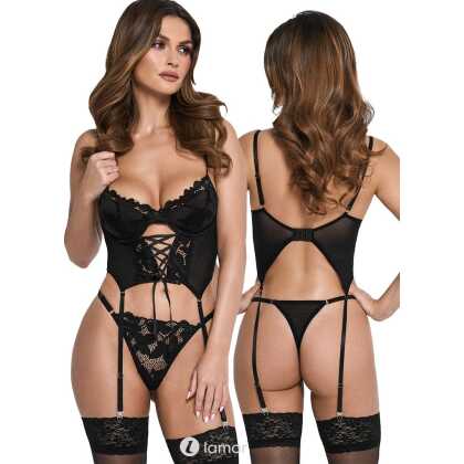 * KOTEK Zwart Corset met String