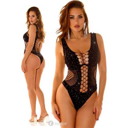 * KOUCLA Sexy Body met inkepingen en strass