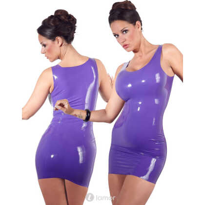 * LATE X Latex Mini Jurkje Paars