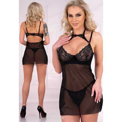 * LIVCO CORSETTI Zwarte babydoll Binella