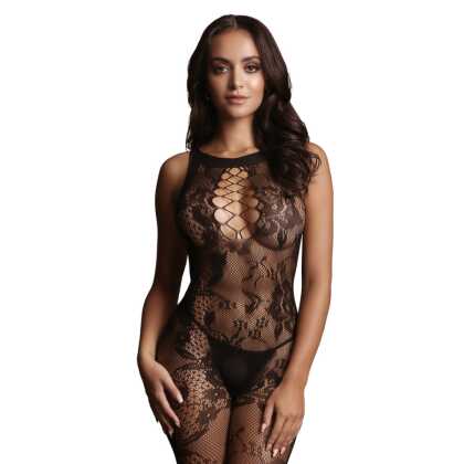 Le Désir by Shots Criss Cross Neck Bodystocking - One Size