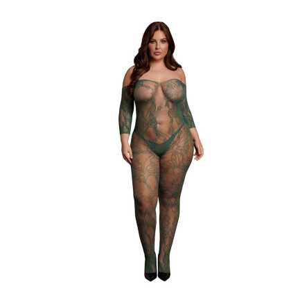 Le Désir by Shots Kant Lange Mouwen Bodystocking - Koninginmaat