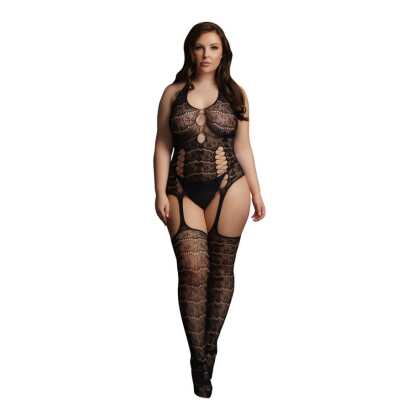 Le Désir by Shots Kant Suspender Bodystocking - Plus Size