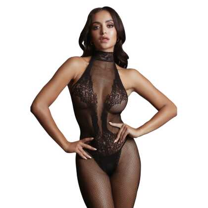 Le Désir by Shots Visnet en Kant Bodystocking - Één Maat