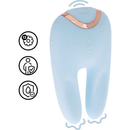 Loveline by Shots Bonnie - Dubbelzijdige Tapping Vibrator - Blauw