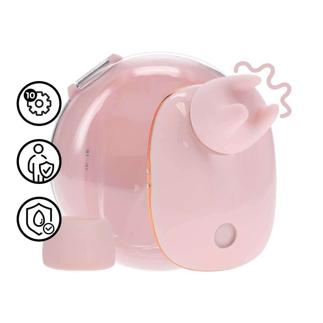 Loveline by Shots Dreamsicle - Compact AirTap Vibrator met Twee Hoofdaccessoires - Roze