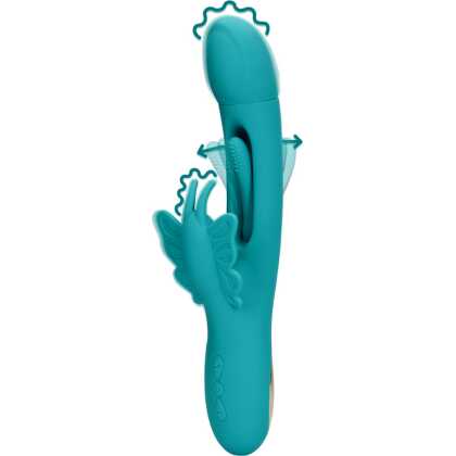 Loveline by Shots Flapper G-Spot Vlinder Vibrator - Pauwblauw