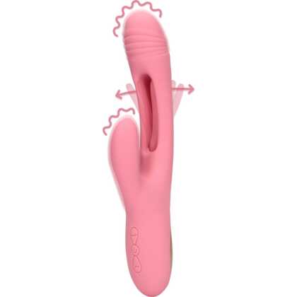 Loveline by Shots Flapperende G-Spot Rabbit Vibrator - Roze Arabesque