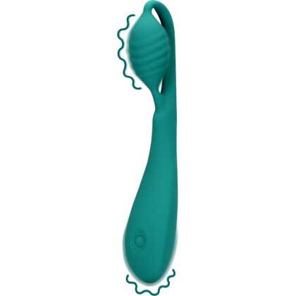 Loveline by Shots G-Spot Vibrator met Parels - Blauw Groen
