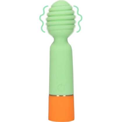 Loveline by Shots Geribbelde Mini Vibrator met USB Oplader - Lente Salie