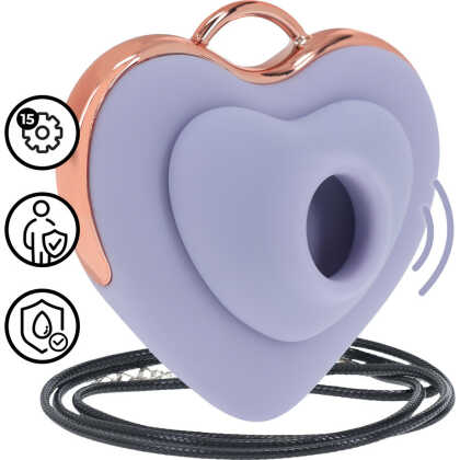 Loveline by Shots Luvie - Hartvormige AirTap Vibrator - Lavendel