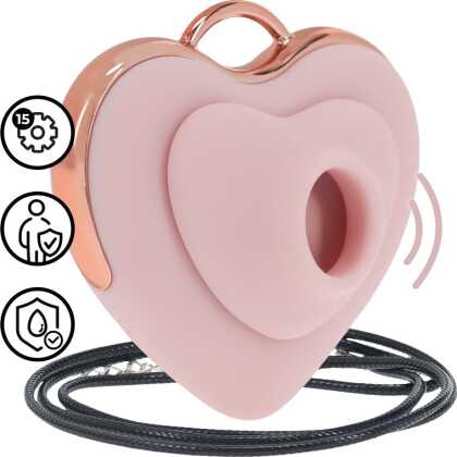 Loveline by Shots Luvie - Hartvormige AirTap Vibrator - Roze