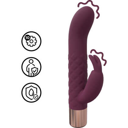 Loveline by Shots Mini Konijnen Vibrator - Bordeauxtint