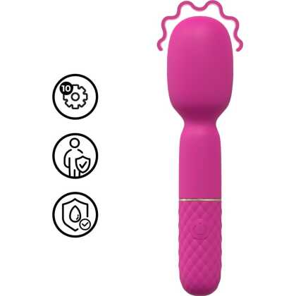 Loveline by Shots Mini Wand Vibrator - Roze