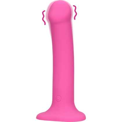 Loveline by Shots Non-Phallic Vibrerende Dildo - Medium - Krachtig Roze