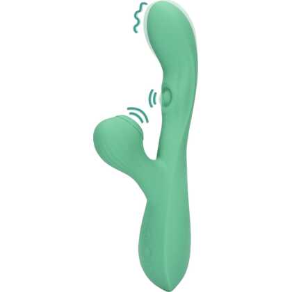 Loveline by Shots Pulse Wave en Tongue Flickering Rabbit Vibrator - Blue Grass