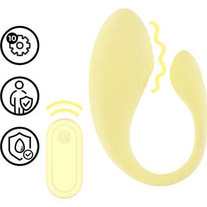 Loveline by Shots Vibrerende G-Spot Vibe met Afstandsbediening - Geel