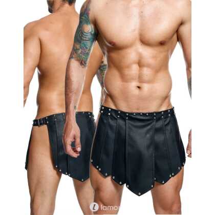 * MOB Eroticwear Lederlook gladiator rok