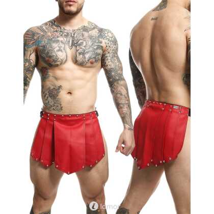 * MOB Eroticwear Lederlook gladiator rok