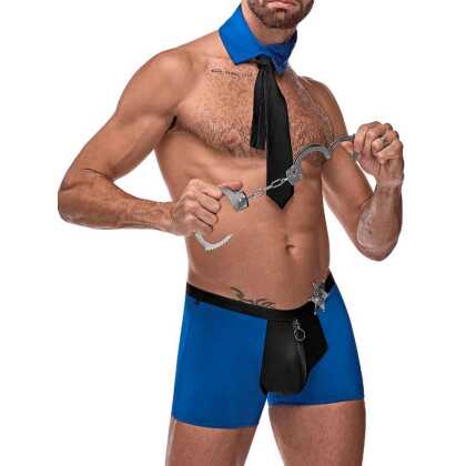 Male Power Officer Frisk-Em Kostuum - S/M