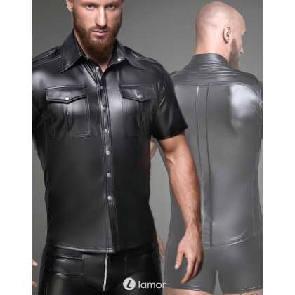 * NOIR handmade Heren shirt met voorzakken