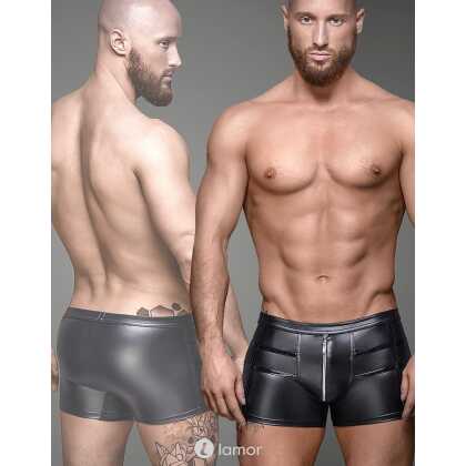 * NOIR handmade Heren short met rits