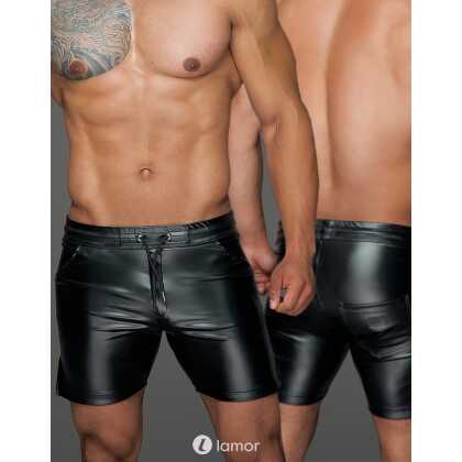 * NOIR handmade Wetlook heren short