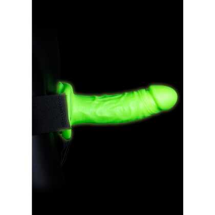 Ouch! by Shots Realistische Strap-On Harnas - Glow in the Dark - 7 / 18 cm