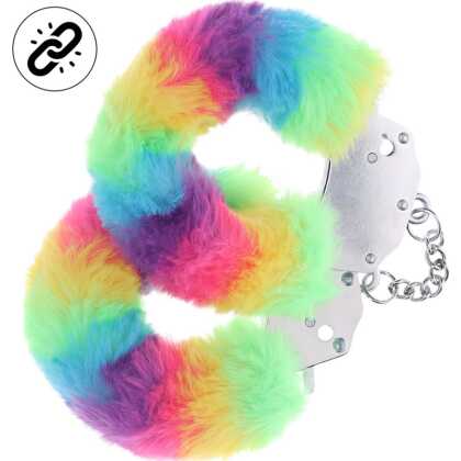 Ouch! by Shots Zware Fluffy Handboeien - Multicolor 1