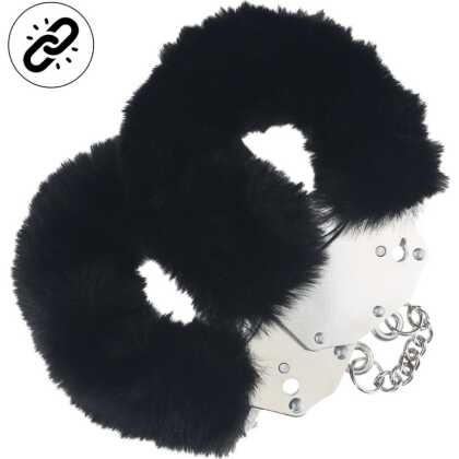 Ouch! by Shots Zware Fluffy Handboeien - Zwart