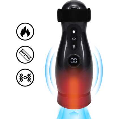 Pumped by Shots Virtuo - Zuig- en Vibratie Masturbator Pomp met Telefoonbevestiging - Gun Metal