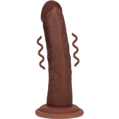 RealRock by Shots Dual Density Silicone Gebogen Realistische Vibrerende Dildo met Zuignap - 6 / 15